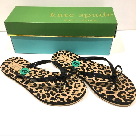 kate spade cheetah flip flops